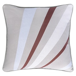 Чехол на подушку с принтом. Цвет серый/белый/бордовый.