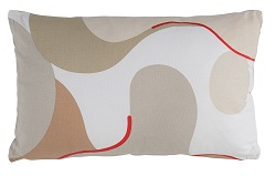 Декоративные подушки с авторским принтом. Цвет серый/бежевый/коричневый.