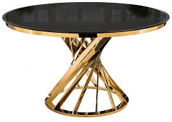 Круглый стол на золотой ножке WV-13769