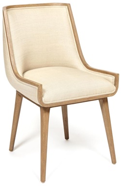 Кресло в современном стиле, каркас натуральное дерево, обивка ткань бежевого цвета