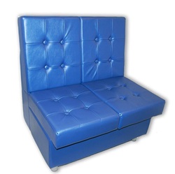 Банкетка-диванчик для прихожей. Цвет синий.
