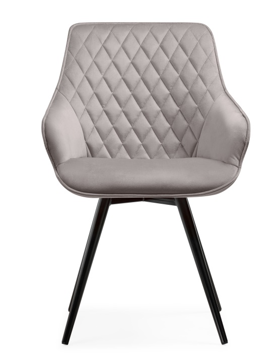 Кресло из ткани на металлокаркасе. Цвет серый.