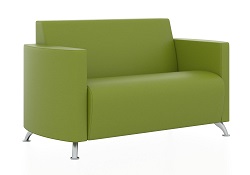 Стильный современный диван. Цвет зеленый. Обивка из кожзама. Euroline 1131