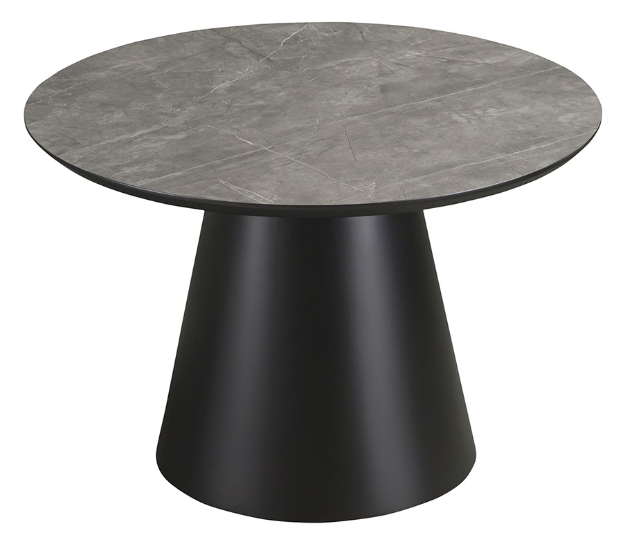 Комплект круглых столиков из МДФ. Цвет черный. Стол малый.