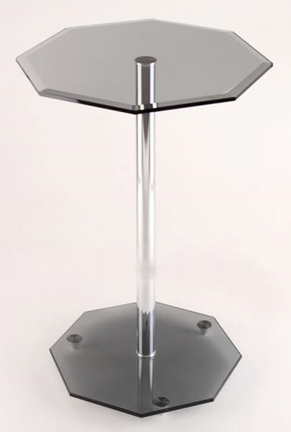 Стильный журнальный столик, столешница тонированное закаленное стекло, ножка металлическая

