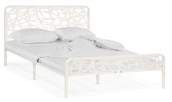 Кровать из белого металла WV-13874