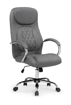 Офисное кресло из ткани. Цвет серый.