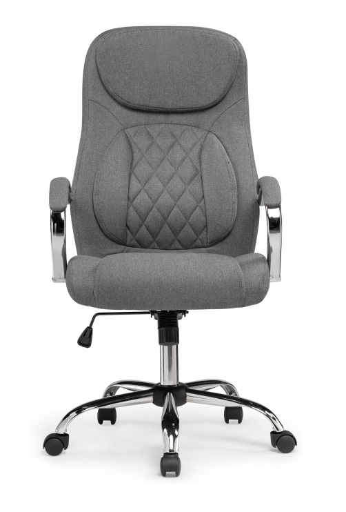 Офисное кресло из ткани. Цвет серый.