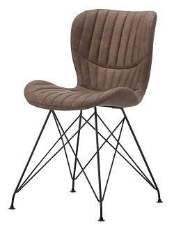 Коричневый стул на металлокаркасе ES-13881