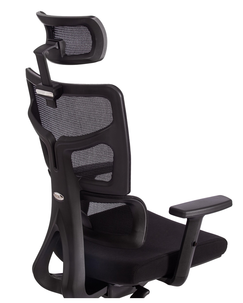 Кресло компьютерное с сеткой. Цвет черный.