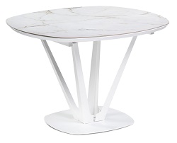 Обеденный стол с белой керамикой WV-13895