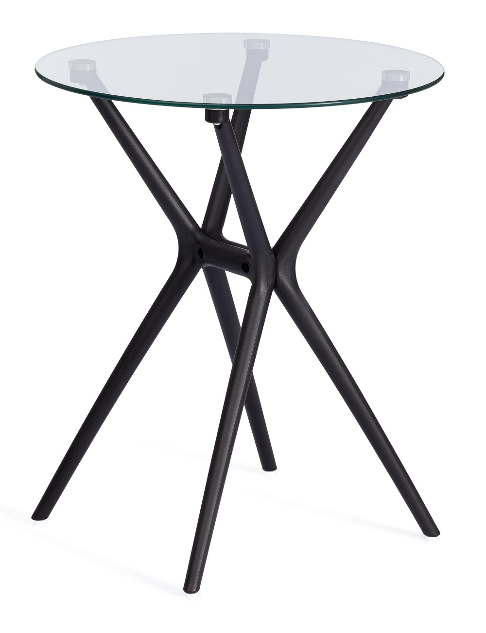 Стеклянный столик на пластиковой опоре TC-13912