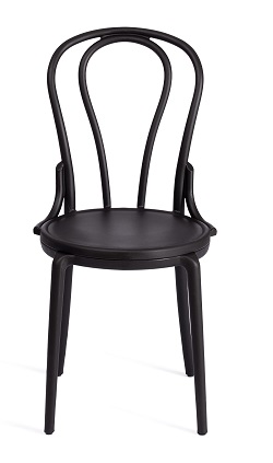 Венский стул из пластика. Цвет черный.