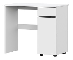 Письменный стол из ЛДСП. Цвет белый текстурный.