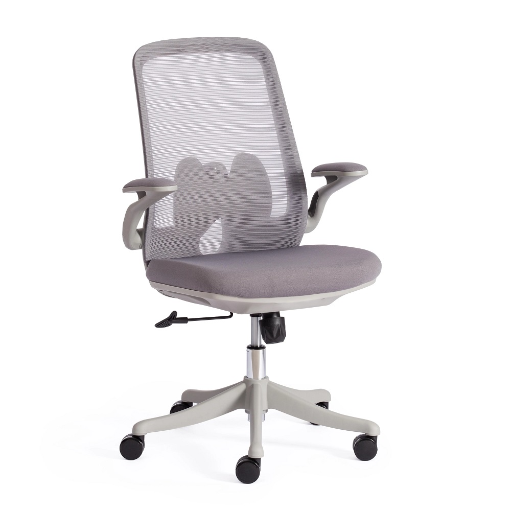 Кресло офисное из ткани. Цвет: серый.