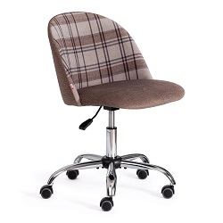 Кресло компьютерное из ткани. Цвет комбинированный: коричневый/scotch.
