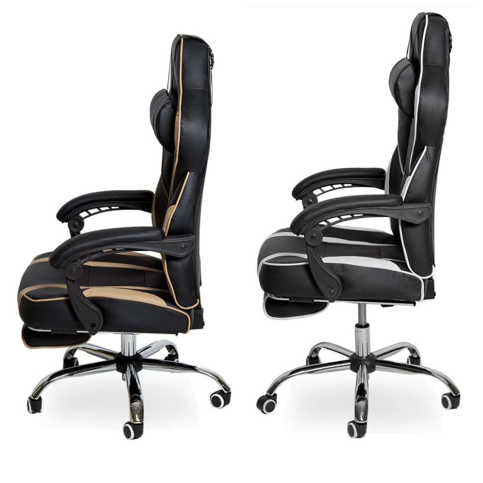 Кресло офисное. Цвета комбинированные: черный/капучино, черный/светло-серый.