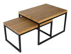Набор прямоугольных столиков из массива дуба RO-15011
