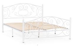 Белая металлическая кровать WV-14395