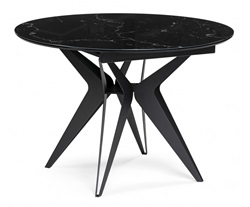 Черный стол со стеклом WV-14450