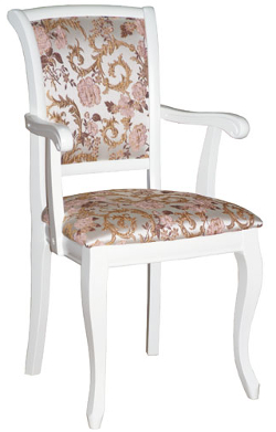 Мягкий стул-кресло. Цвет: дерево - 1, ткань - 163.