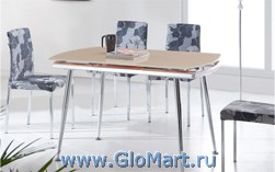 Кухонный стол на металлокаркасе c раздвижной стеклянной столешницей. Цвет столешницы: бежевое стекло. Цвет корпуса: хром.
Размер: 80х120/155х75(см). Производство: Китай
