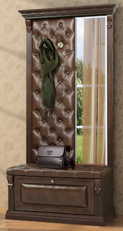 Вешалка с обувницей и зеркалом BM-2557