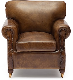 Кресло из натуральной кожи буйвола.