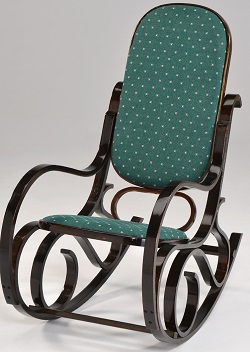 Кресло-качалка из дерева, ткань Роял грин
Производство: Китай