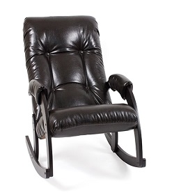 Кресло-качалка из экокожи MI-9936