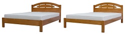 Кровать из массива сосны с одной спинкой. 