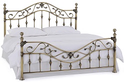 Двуспальная кровать цвета античной меди.