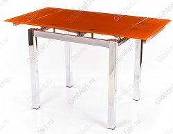 обеденный раскладной стол. Оранжевый.
