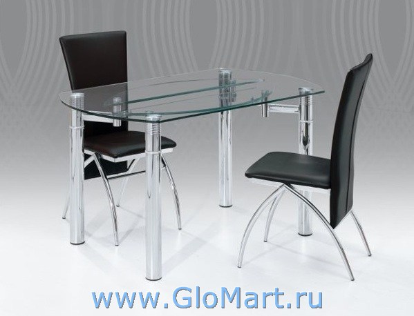 Раздвижной стеклянный стол SO-2340 - купить в Москве, GloMart.ru