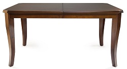 Обеденный стол из массива дерева, цвет мерло, темно-коричневый.