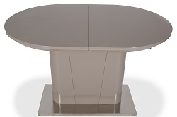 Раскладной обеденный стол из МДФ. Лаковое покрытие.Цвет:капучино