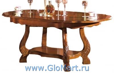 прямоугольный обеденный раскладной стол из массива дерева. цвет орех.