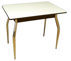 Раздвижной стеклянный стол, белое стекло, ноги хром, размер 900х600(1270) мм, высота 750 мм
Производство: Россия