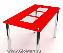 Стеклянный стол с рисунком FS-0083