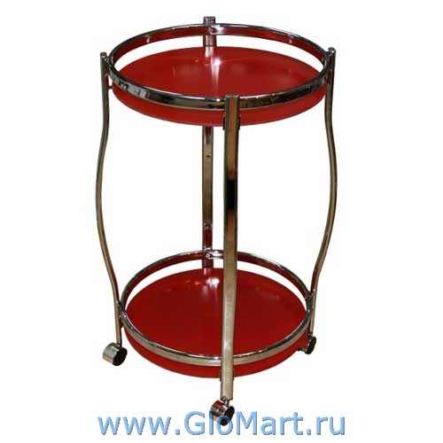 Стеклянный столик на колесиках RB-2311 - купить в Москве, GloMart.ru
