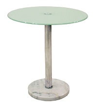 журнальный столик из белого стекла