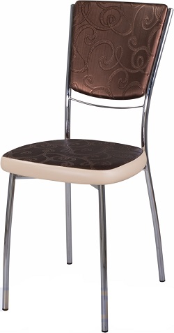 Металлический стул с обивкой из кожзама DM-71814