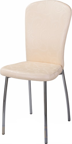 Мягкий стул из кожзама на металлокаркасе.