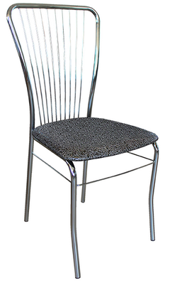 Кухонный стул  со спинкой. Материал: металл, винилискожа. Цвета в ассортименте. 