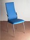 стулья на металлокаркасе,синий цвет 