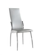стулья на металлокаркасе, покрытие металла хром, цвет серебро