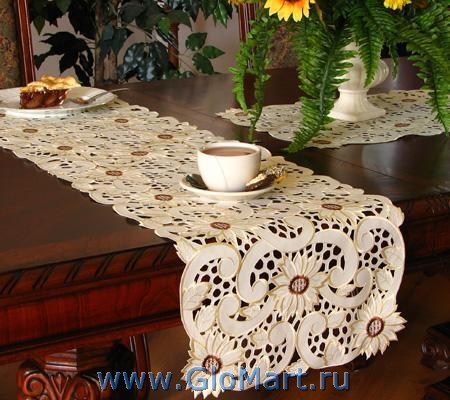 Дорожки для обеденного стола из льна и хлопка